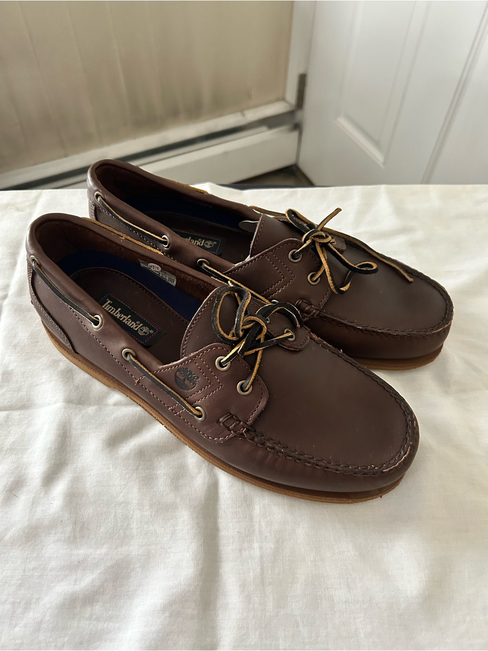 Timberland Leather 2- Eye Boat shoes/12 M/NWOT